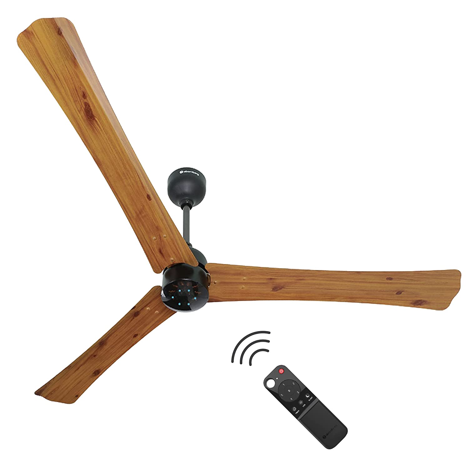 Atomberg Renesa+ 56" 35 Watt BLDC motor Energy Saving Anti-Dust Speed Indicator Light  Ceiling Fan with Remote Control (Golden OakWood) Pack  AT-102 - Ceiling Fan - Best Ceiling Fan Price in Bangladesh  | Alphaeshop.store