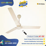 Atomberg Renesa 48" 35W BLDC motor Energy Saving Anti-Dust Speed Indicator Light Ceiling Fan with Remote Control  ( Ivory ) AT-113