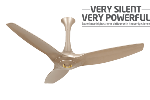 Orient Aeroquite 48" Silent Powerful Ceiling Fan (Mystic Gold) O-192