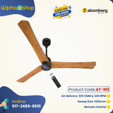 Atomberg Renesa+ 56" 35 Watt BLDC motor Energy Saving Anti-Dust Speed Indicator Light  Ceiling Fan with Remote Control (Golden OakWood) Pack  AT-102 - Ceiling Fan - Best Ceiling Fan Price in Bangladesh  | Alphaeshop.store