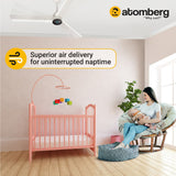 Atomberg Renesa+ 56" 35W BLDC motor Energy Saving Anti-Dust Speed Indicator Light  Ceiling Fan with Remote Control (Pearl White) AT-101 - Ceiling Fan - Best Ceiling Fan Price in Bangladesh  | Alphaeshop.store