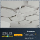 Crompton Silent Pro Enso Smart 48 BLDC Remote Control Ceiling Fan All White C-204
