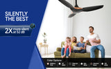 Crompton Silent Pro Enso Smart 48" BLDC Remote Control Ceiling Fan (Charcoal Grey) C-206