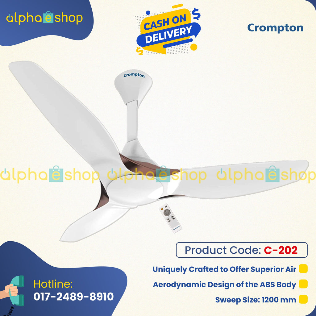 Crompton Silent Pro Enso Smart 48 BLDC Remote Control Ceiling Fan (Silk White) C-202