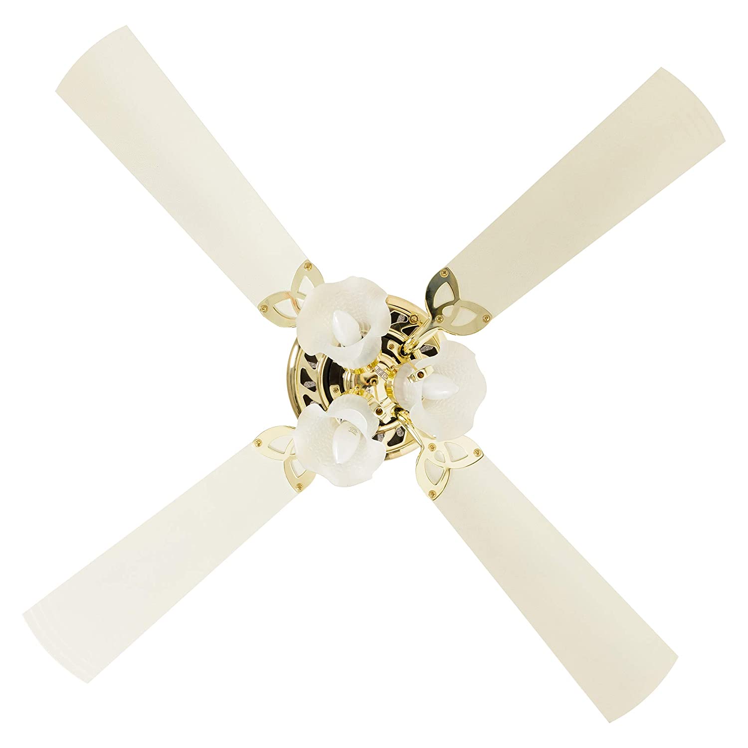 Crompton Uranus 48" Decorative Ceiling Fan with Lights (Ivory) C-216