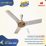 Havells Stealth Neo 48" BLDC Remote Ceiling Fan (Wood Mist) H-273