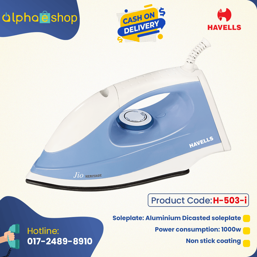 Havells Jio Dry Iron 1000w Alphaeshop Limited