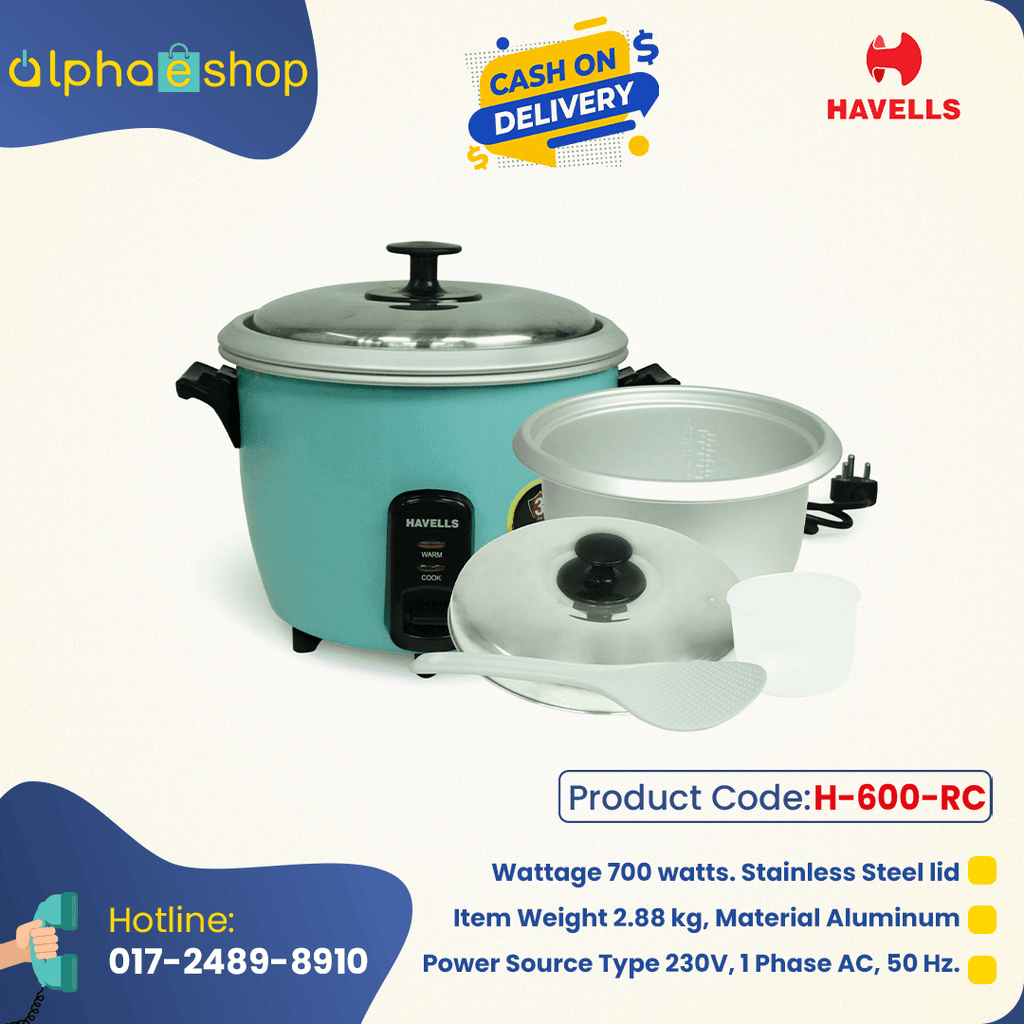 Havells Rice cooker 1.8 litter Blue Limited