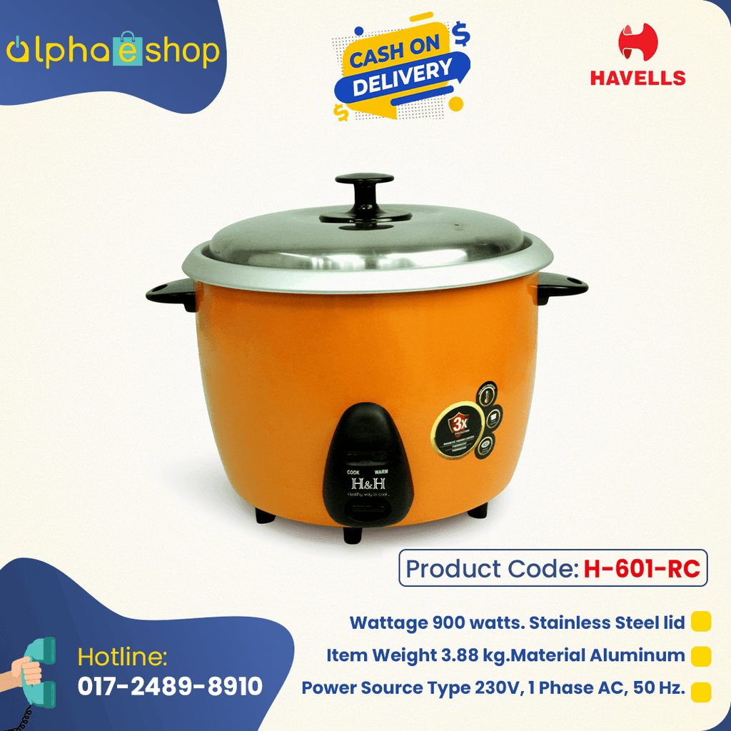 Havells Rice cooker 2.8 litter Orange Limited