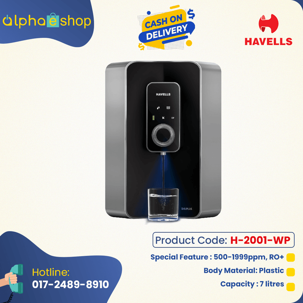 Havells Digiplus 6 Litre Absolutely safe RO + UV purified pH balanced