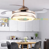 Luxury Chandelier 42" Golden White 3 color Underlight with Remote control Ceiling fan CF-605