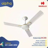 Havells ENTICER 36"(Pearl White Gold) H-252