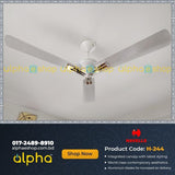 Havells SAGITTAL 53'' (Pearl White Chrome) H-245 - Ceiling Fan - Best Ceiling Fan Price in Bangladesh  | Alphaeshop.store