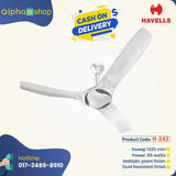 Havells Stealth Air Cruise 53” (White ) H-243