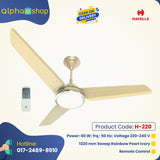Havells Lumeno 53''  With Remote Rainbow Pearl Ivory H-220