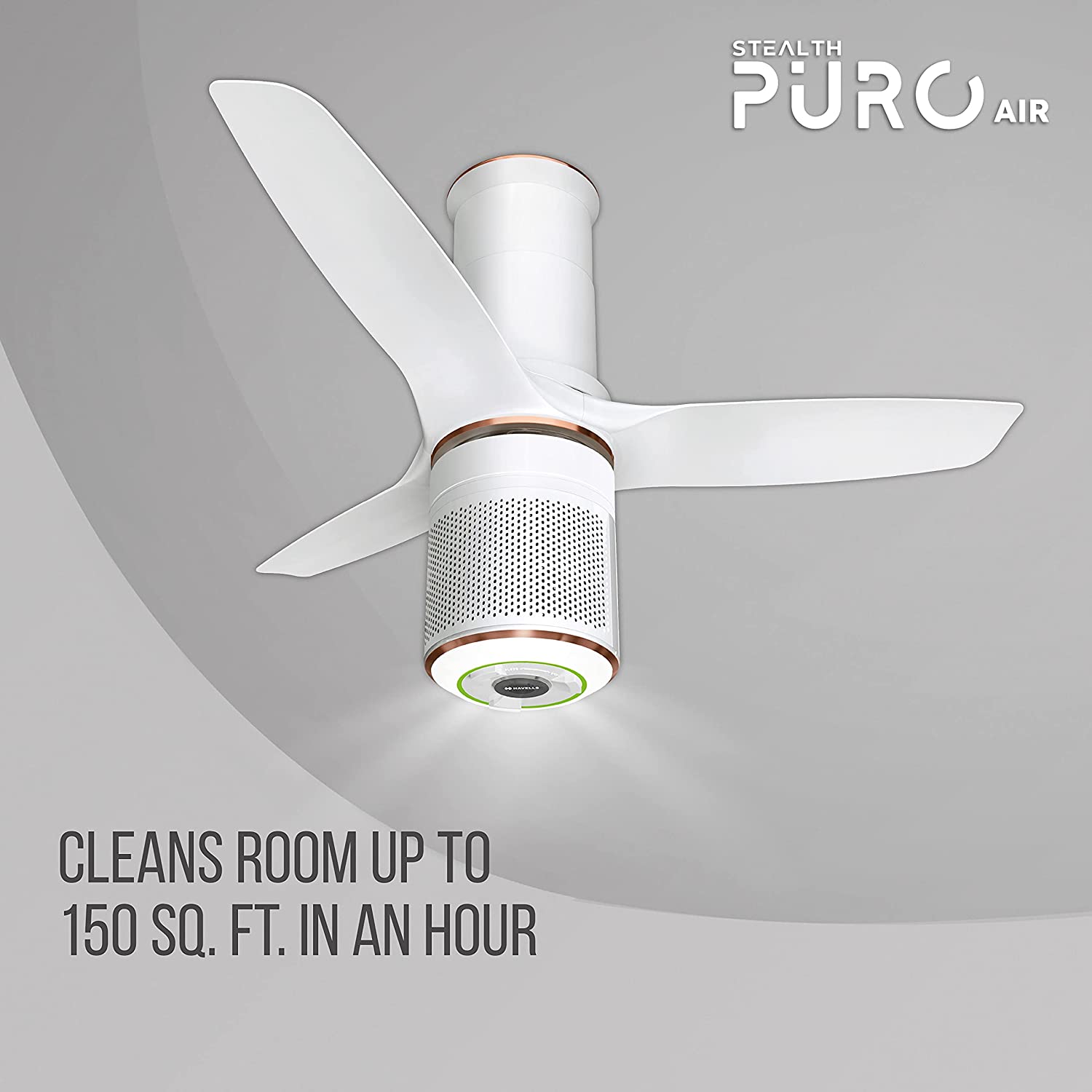 Havells STEALTH PURO AIR 1250 mm (Pearl White LT. Copper) H-257