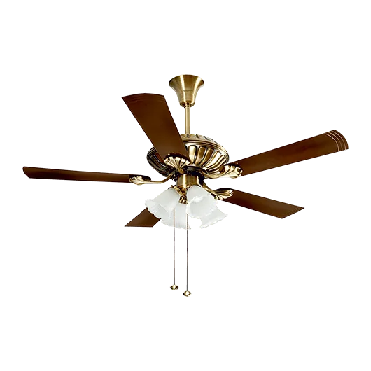 Crompton Jupiter 48" Decorative Ceiling Fan with Lights (Brass) C-214