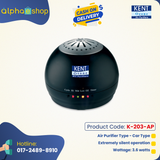 Kent Ozone Air Purifier Portable K-203-AP - Ceiling Fan - Best Ceiling Fan Price in Bangladesh  | Alphaeshop.store