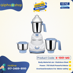 KENT TrueMix-B 750 W 3 in 1 Mixer Grinder ( White ) K-1001-MG