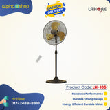 Lahore 18'' Pedestal Remote Fan (Black Gold) LH-105 - Ceiling Fan - Best Ceiling Fan Price in Bangladesh  | Alphaeshop.store