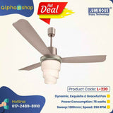 Luminous London Big Ben 48'' Ceiling Fan (British Beige) L-220