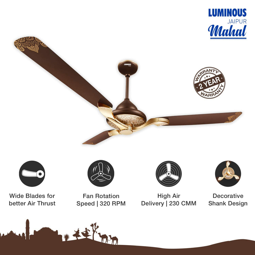 Luminous Jaipur Mahal 52'' (Tan Brown) L-200
