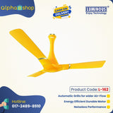 Luminous Propelaire 48'' Premium Decorative Energy Saving   Ceiling fan (Sporty Yellow) L-162