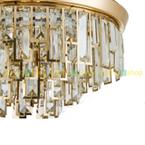 Luxury Chandelier 42'' Golden Crystal Underlight with Remote control Ceiling fan CF-609