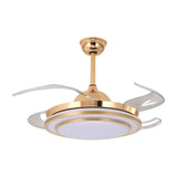 Luxury 42 " European modern decorative architectural chandelier Ceiling fan ( Golden ) CF-644