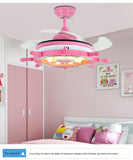 Luxury 42 " Kids Room Boy Remote Control Chandelier  Remote Ceiling fan ( Pink) CF-636 