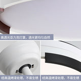 Luxury 42 " Modern Classic Invisible silent Invisible Blade Remote  Chandelier Ceiling Fan (White ) CF-663