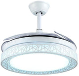 Luxury 42  Modern Retractable Silent 3 Light Remote Control Chandelier Ceiling fan  (Golden) CF - 635