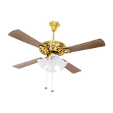 Crompton Nebula Ceiling Fan with Decorative Lights - 48" (Brown) C-218