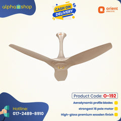 Orient Aeroquite 48" Silent Powerful Ceiling Fan (Mystic Gold) O-192