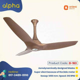 Orient AeroQuite BLDC Energy Saving With Remote 48 Caramel Brown O 163..