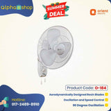 Orient Electric Wall-45 400mm Wall Fan (Crystal White) O-184