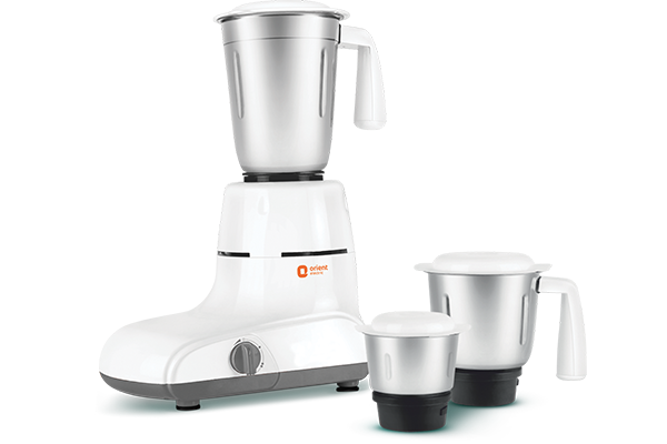 Orient AQUILLA 3 Jar, 550 W Mixer Grinder ( White ) O-1008-MG