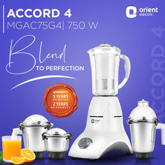 Orient Accord 4 Jar 750W White  Silver O-1001-MG