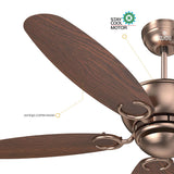 Polycab Superia SP04 48" Ceiling Fan (Antique Copper Rosewood) PC-102