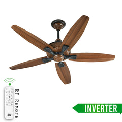 SK Spider 56"   Inverter with Remote Ceiling fan Black Wooden  SK-214