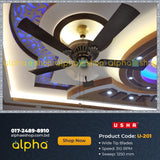 Usha Fontana Maple Under Light 50'' (Antique Brass) U-201 - Ceiling Fan - Best Ceiling Fan Price in Bangladesh  | Alphaeshop.store