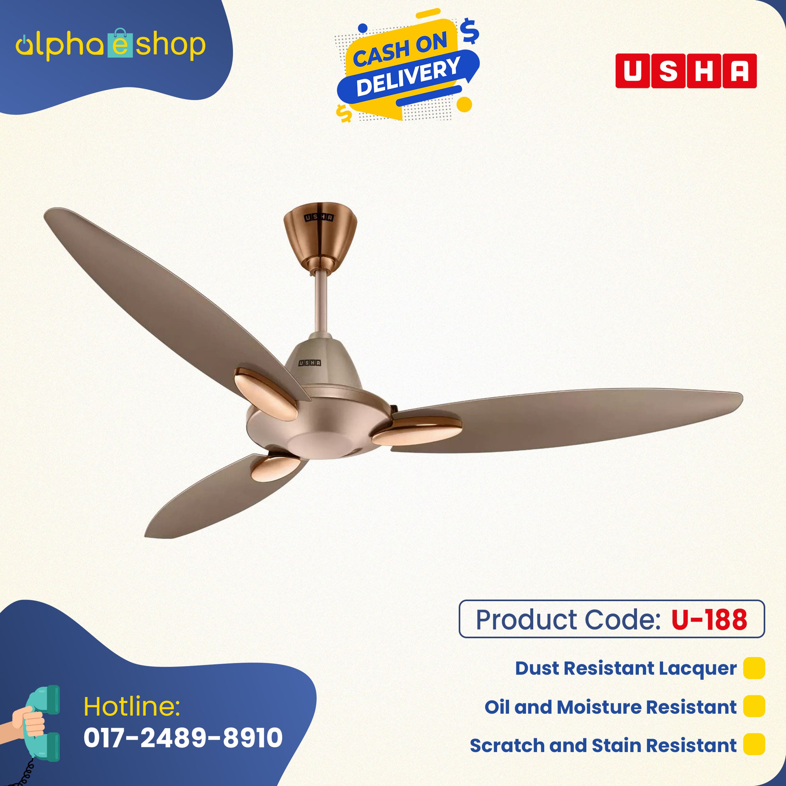 Usha Bloom Daffodil 50” (Golden & Brown) U-188