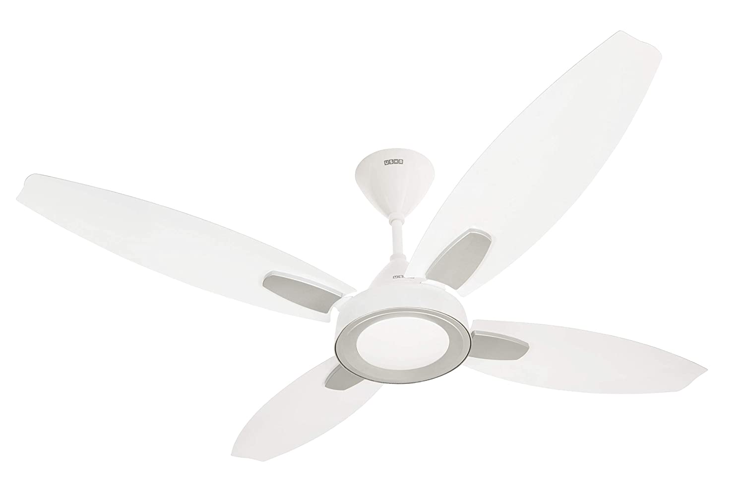 Usha Bloom Lily 52'' Ceiling fan (Sparkle White & Silver) U-209 - Ceiling Fan - Best Ceiling Fan Price in Bangladesh  | Alphaeshop.store