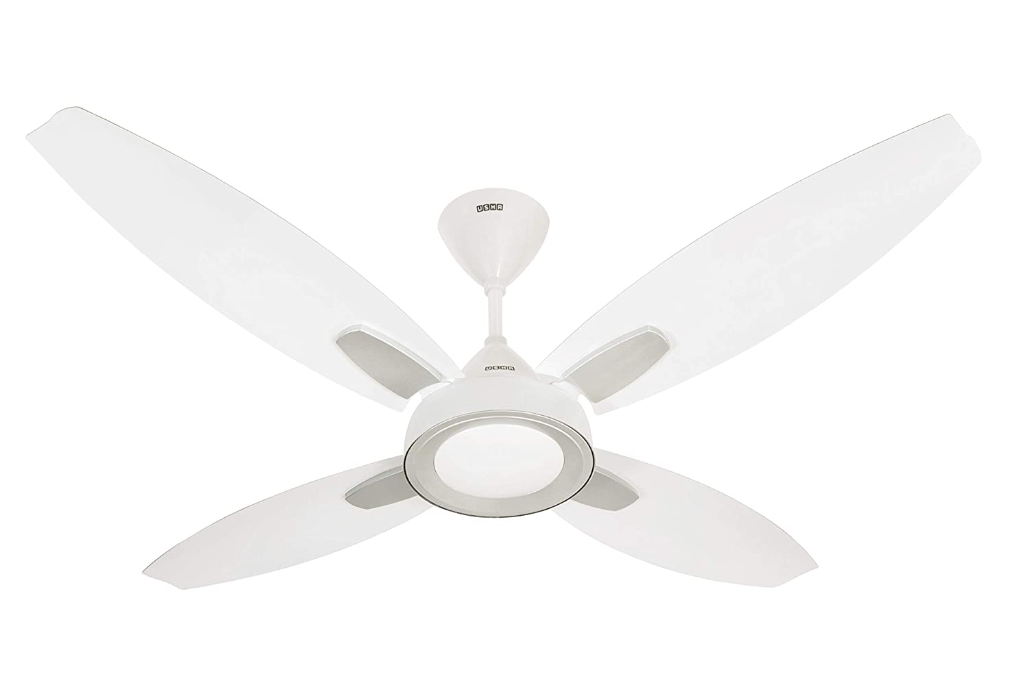 Usha Bloom Lily 52'' Ceiling fan (Sparkle White & Silver) U-209 - Ceiling Fan - Best Ceiling Fan Price in Bangladesh  | Alphaeshop.store