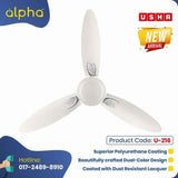Usha Bloom Magnolia 50'' Anti Dust Ceiling Fan (Sparkle White) U-216