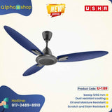 Usha Bloom Magnolia 50'' (Grey & Sliver) U-189 - Ceiling Fan - Best Ceiling Fan Price in Bangladesh  | Alphaeshop.store