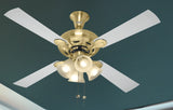 Usha Fontana Orchid 52 " Ceiling Fan (Gold Ivory) U-223