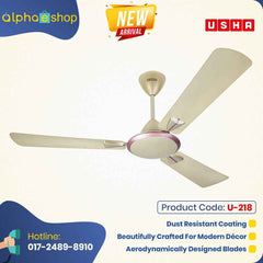 Usha Striker Galaxy 36 Anti Dust Ceiling Fan (Corn Silk) U-218