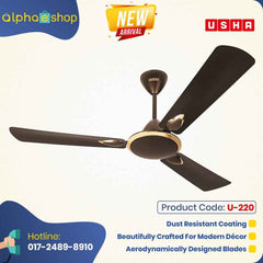 Usha Striker Platinum 36 Ceiling Fan (Deep Metallic Brown) U-220
