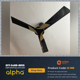 Orient Wendy 56" (Metallic Black Gold) O-105 - Ceiling Fan - Best Ceiling Fan Price in Bangladesh  | Alphaeshop.store